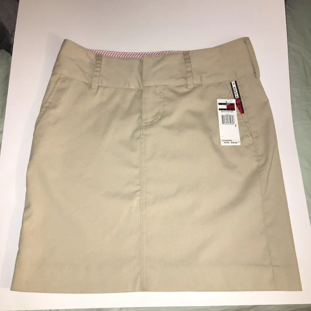 Tommy Hilfiger Stretch Khaki Skirt NWT